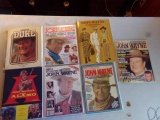 COLLECTION OF JOHN WAYNE BOOKS AND MAGAZINES AND JOHN WAYNE PAPER DOLLS BOO