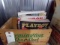 REMINGTON SHUR SHOT WOODEN CRATE FULL OF VINTAGE PLAYBOY MAGAZINES