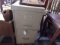 2 DRAWER METAL FILING CABINET AND SMALL TABLE