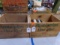 PAIR REMINGTON SHUR SHOT WOODEN CRATES WITH CONTENTS OF BOOKS HARDBACKS AND