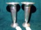 PAIR PRELUDE INTERNATIONAL STERLING VASES WEIGHTED BASES 9 3/4 INCH TALL 22