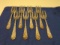 8 STIEFF STERLING SALAD FORKS 9.03 T OZ