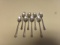 8 HEIRLOOM STERLING DEMITASSE SPOONS 2.67 T OZ