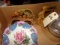 BOX LOT INCLUDING CRYSTAL COVERED CANDY TWO MCCOY PLANTERS AND THREE MADE I