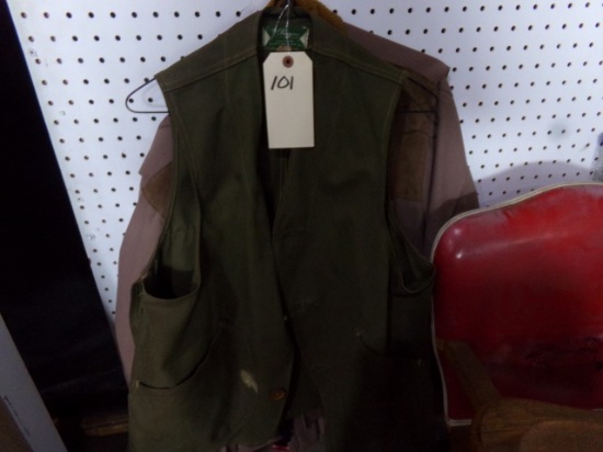 HUNTING COAT AND VEST XTRA LARGE JC HIGGINS