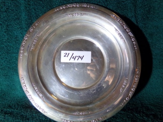 COURTSHIP INTERNATIONAL STERLING DISH H230 10 INCH 7.85 T OZ