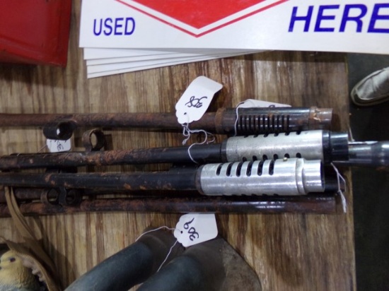 COLLECTION OF GUN BARRELS IN ROUGH CONDITION WITH CUTS INCLUDING REMINGTON