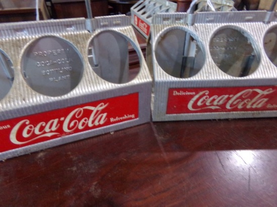 PAIR OF ALUMINUM COCA COLA CARRIERS