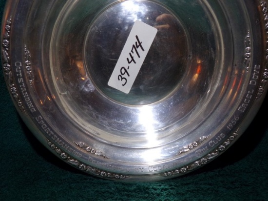 COURTSHIP INTERNATIONAL STERLING D316 10 INCH BOWL TROPHY INSCRIBER OUTSTAN