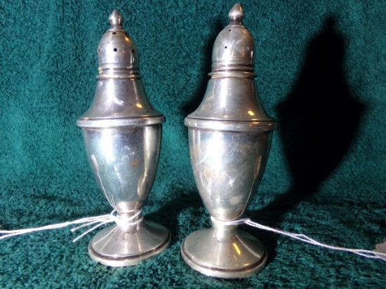 REVERE SILVER SMITH STERLING WEIGHT SALT AND PEPPER