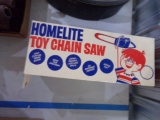 HOMELITE TOY CHAIN SAW IN BOX