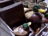 LOT OF MALLARD BOWLS ASHTRAYS BOGUE HUNTING MUGS BOOK ENDS AND MORE