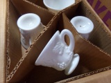 SET OF MILK GLASS COFFEE CUPS