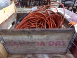 WOODEN CANADA DRY CRATE WITH EXTENSION CORDS