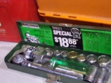 NEW IN BOX SK 24 PC SOCKET SET 1/4 AND 3/8 SOCKETS