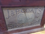 J AND P COATS SPOOL COTTON CABINET