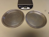 2 WALLACE STERLING PLATES 6 1/2 AND 7 INCH 6.65 T OZ