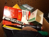 BOX LOT INCLUDING RECOIL PADS RELOADING CHARTS CHOKES AND MORE