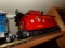 THREE LARGE SCALE TRAIN CARS INCLUDING TWO ROYAL BLUE B&O AND GREAT NORTHER