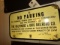 NO PARKING THE BALTIMORE & OHIO RR SIGN 17 X 10