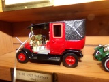 SET OF SIX MATCHBOX CARS TO INCLUDE 1907 UNIC TAXI RED 1927 TALBOT CLEVELAN