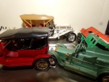LARGE LOT OF DAYS GONE LLEDO CARS INCLUDING TROLLEY CARS ANTIQUE FIRE ENGIN