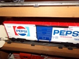 SET OF SEVEN LIONEL CARS INCLUDING PEPSI 7800 AW ROOTBEER 7801 CANADA DRY 7