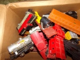 BOX FULL LIONEL AMERICAN FLYER BOX CARS CABOOSE FLATBEDS AND MORE