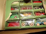 BOX LOT MISC INCLUDING HAND PAINTING MINIATURE COLLECTORS CARS AND TRUCKS P