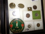 COLLECTION RAILROAD BUTTONS AND MEDALLIONS INCLUDING PENNSYLVANIA RR B&O NE