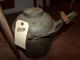 ANTIQUE RR WATER CAN GALVANIZED