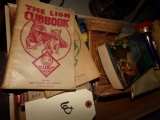 LARGE LOT BOY SCOUT AND CUB SCOUT BOOKS AND MEMORABILIA FROM EARLY 1900 AND