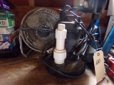 SUMP PUMP AND TWO WORKSHOP FANS