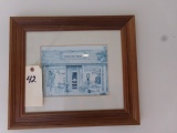 FRAMED TOMATOE AD AND TRADING POST PICTURE