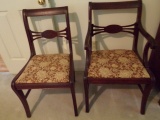 PAIR OF MAHOGANY CHAIRS