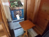 TWO DRAWER FILING CABINET AND VINYL ALBUMS INCLUDING STEPPING WOLF BOB SEGE