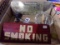 BOX WITH MISC COLLECTIBLES WITH COCA COLA POCKET KNIFE NO SMOKING SIGN PONT