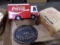 BOX WITH BUDDY L COCA COLA TRUCK AND DUAL PACK MRC RAILROAD CONTROL HO AND
