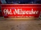 LIGHTED OLD MILWAUKEE SIGN 22 X 9
