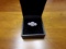 LADIES 3 DIAMOND RING 14K YELLOW GOLD 2.5 MM HALF ROUND SHANK WITH CENTER B