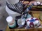 BOX LOT WITH PITCHER SOAD DISHES AND MORE