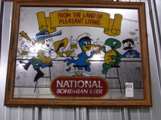 NATIONAL BOHEMIAN BEER SIGN 16 X 18