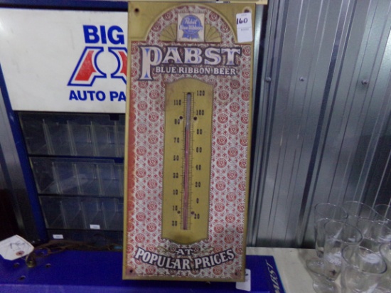 PABST BLUE RIBBON TIN THERMOMETER 21 X 9