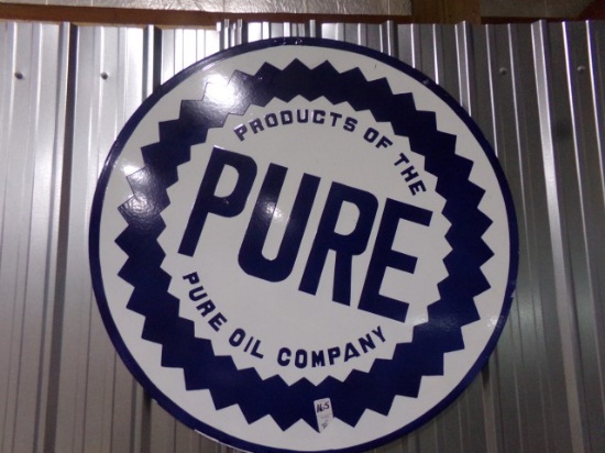PURE OIL COMPANY SIGN 30 INCH