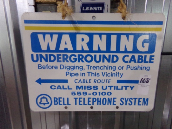UNDERGROUND CABLE SIGN 12 X 9