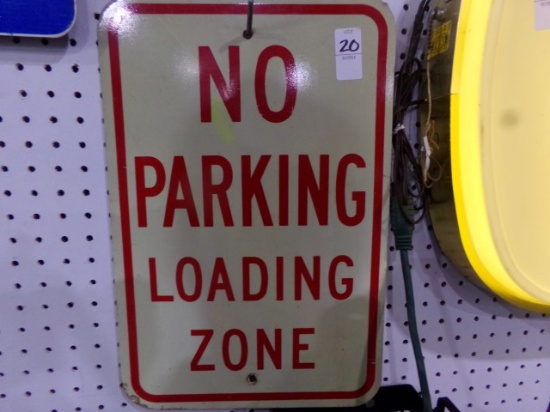 NO PARKING LOADING ZONE 18 X 12