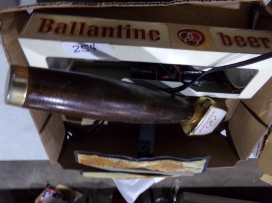 BALLANTINE BEER TAP AND BAR LIGHT