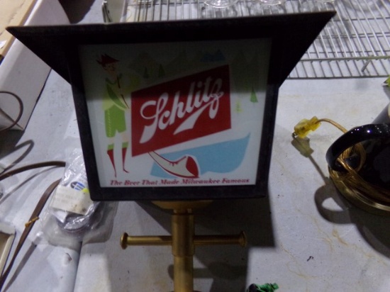 SCHLITZ BEER LIGHT FIXTURE