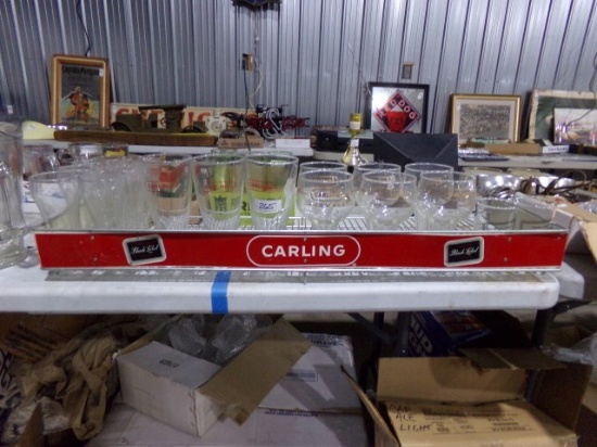 BLACK LABEL BAR RACK WITH GLASSES