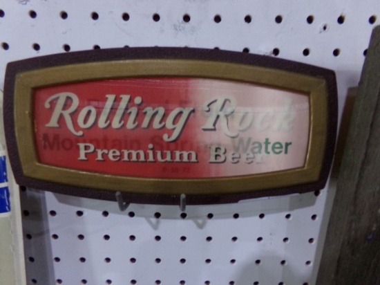 ROLLING ROCK SIGN 9 X 4